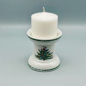 Mikasa “Christmas Treats” Ceramic Pillar Candle Holder